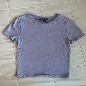 Purple cropped tee